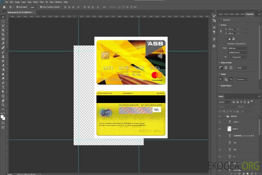 Mastercard de la Banque ASB de Nouvelle-Zélande template Mastercard de la Banque ASB de Nouvelle-Zélande template
